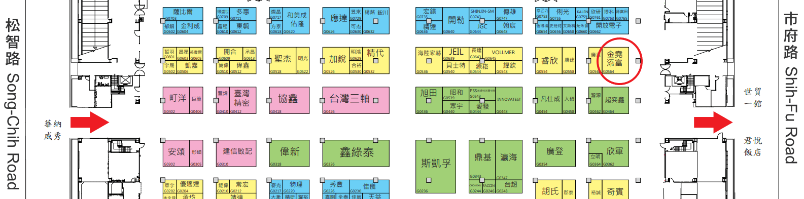 第27屆台北國際工具機展金堯機電攤位位置.png